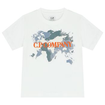 Boys White Logo T-Shirt