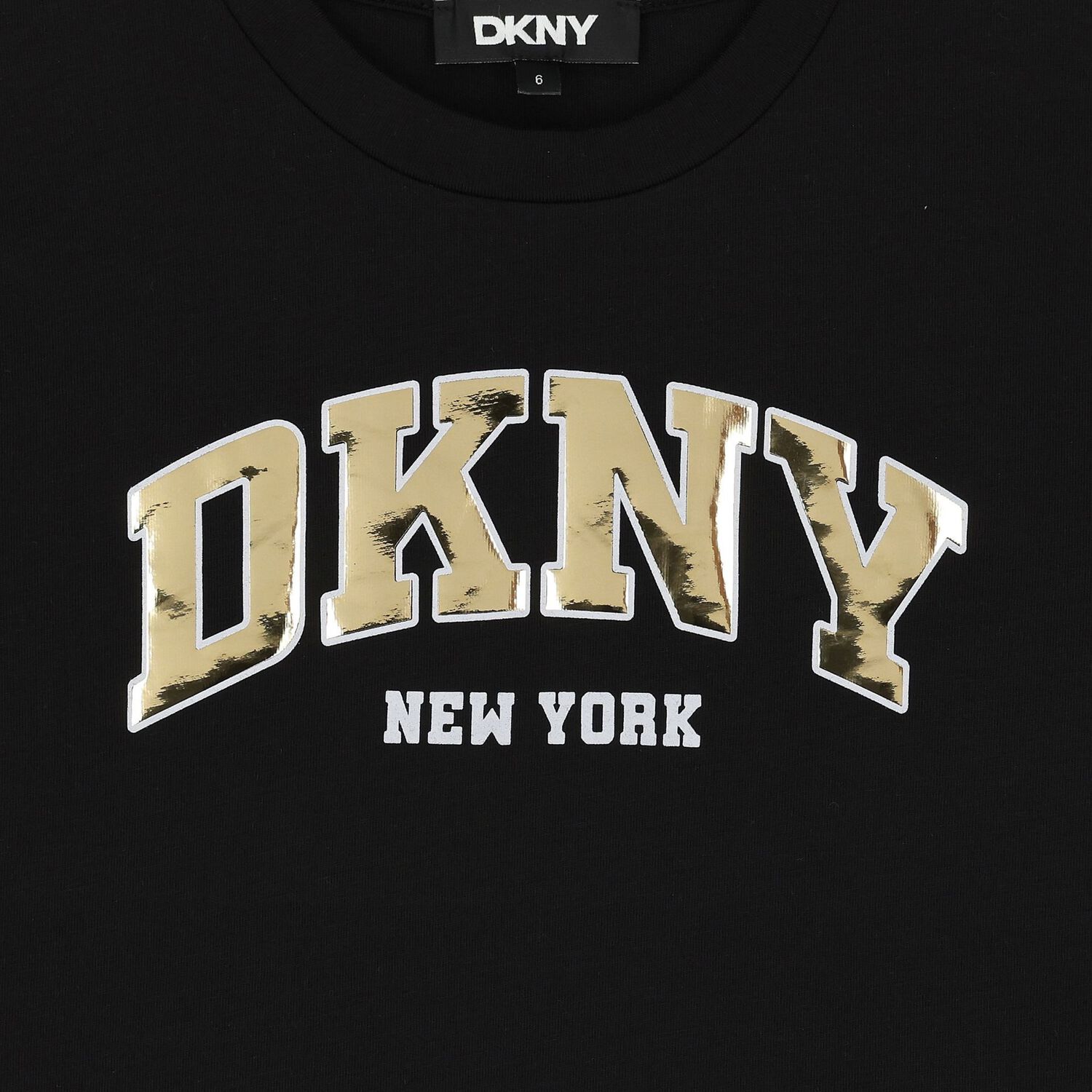   تيشيرت بنات بالشعار باللون الأبيض و الأسود, 1, hi-res image number null