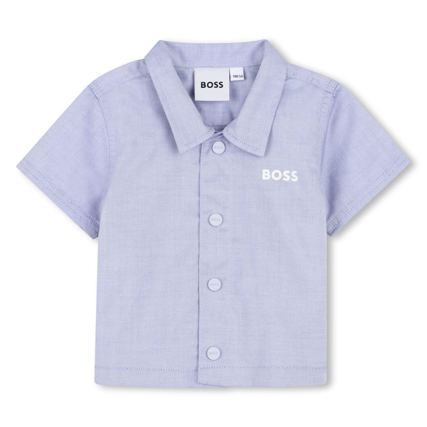 Baby Boys Blue Logo Shorts Set, 1, hi-res