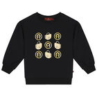  بدلة رياضية باللون الاسود للبنات, 1, hi-res