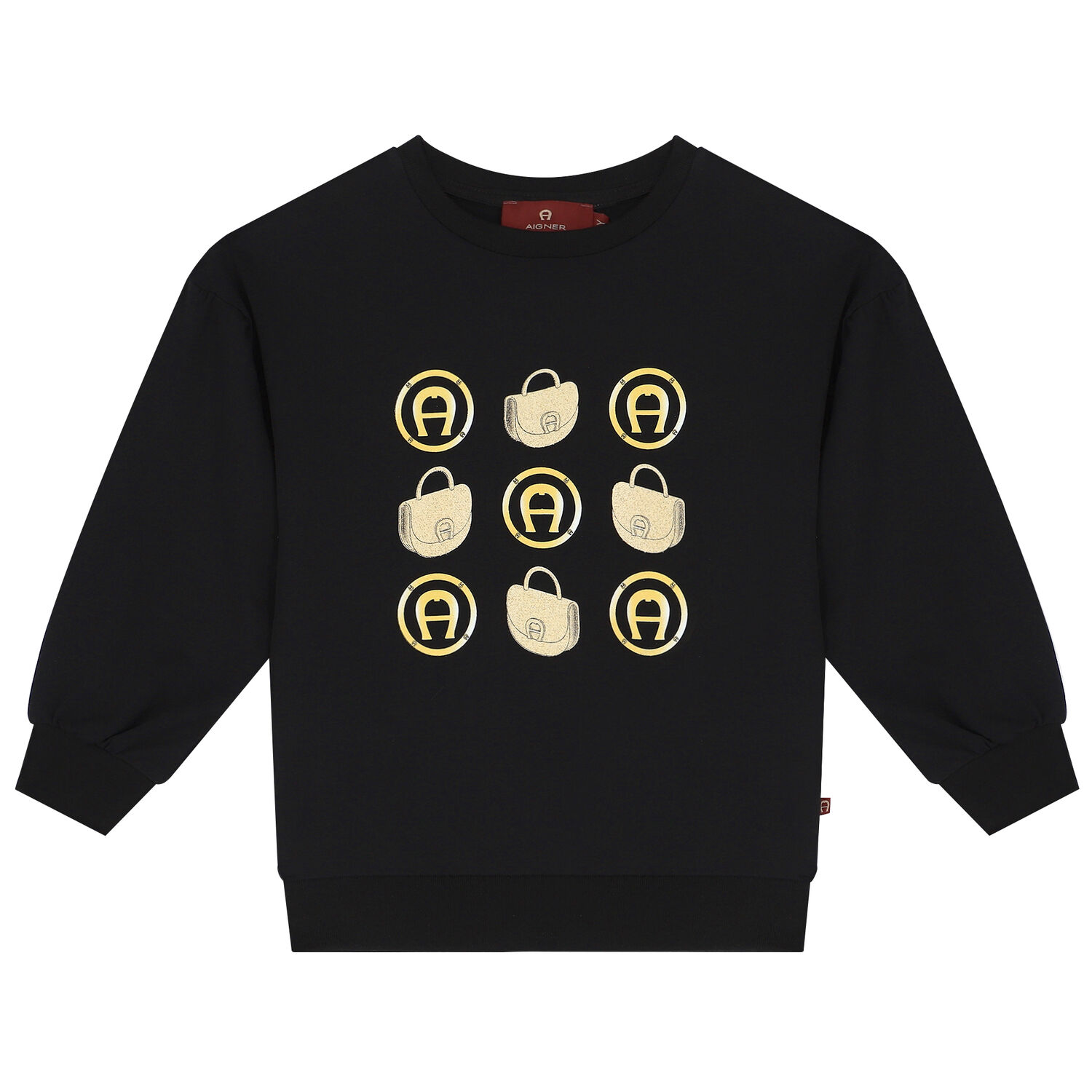  بدلة رياضية باللون الاسود للبنات, 1, hi-res