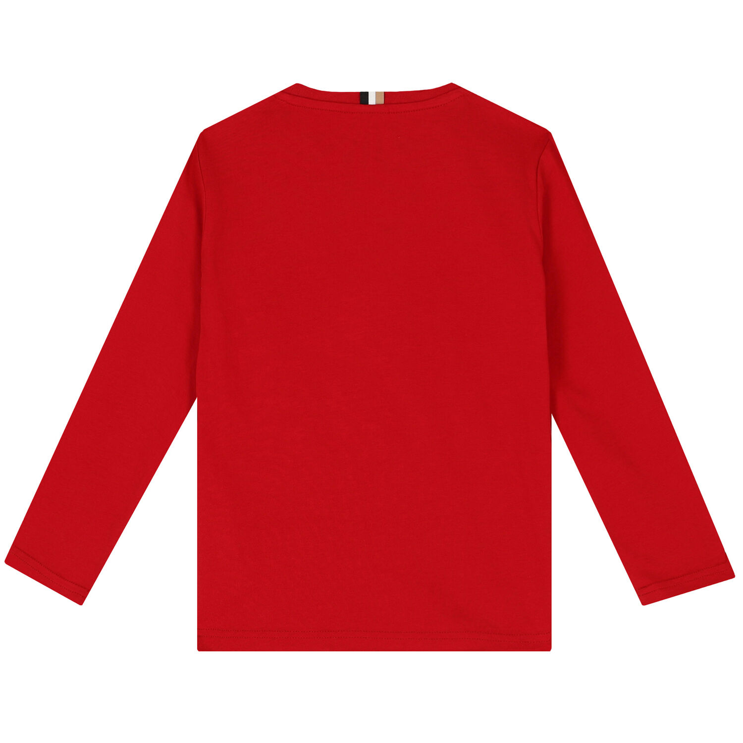 Boys Red Logo Long Sleeve Top, 1, hi-res image number null