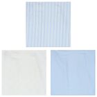 Baby Boys White & Blue Muslins (3-Pack), 3, hi-res