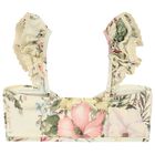 Girls Ivory Floral Bikini, 1, hi-res