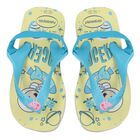 Girls Beige Logo Flip Flops, 1, hi-res