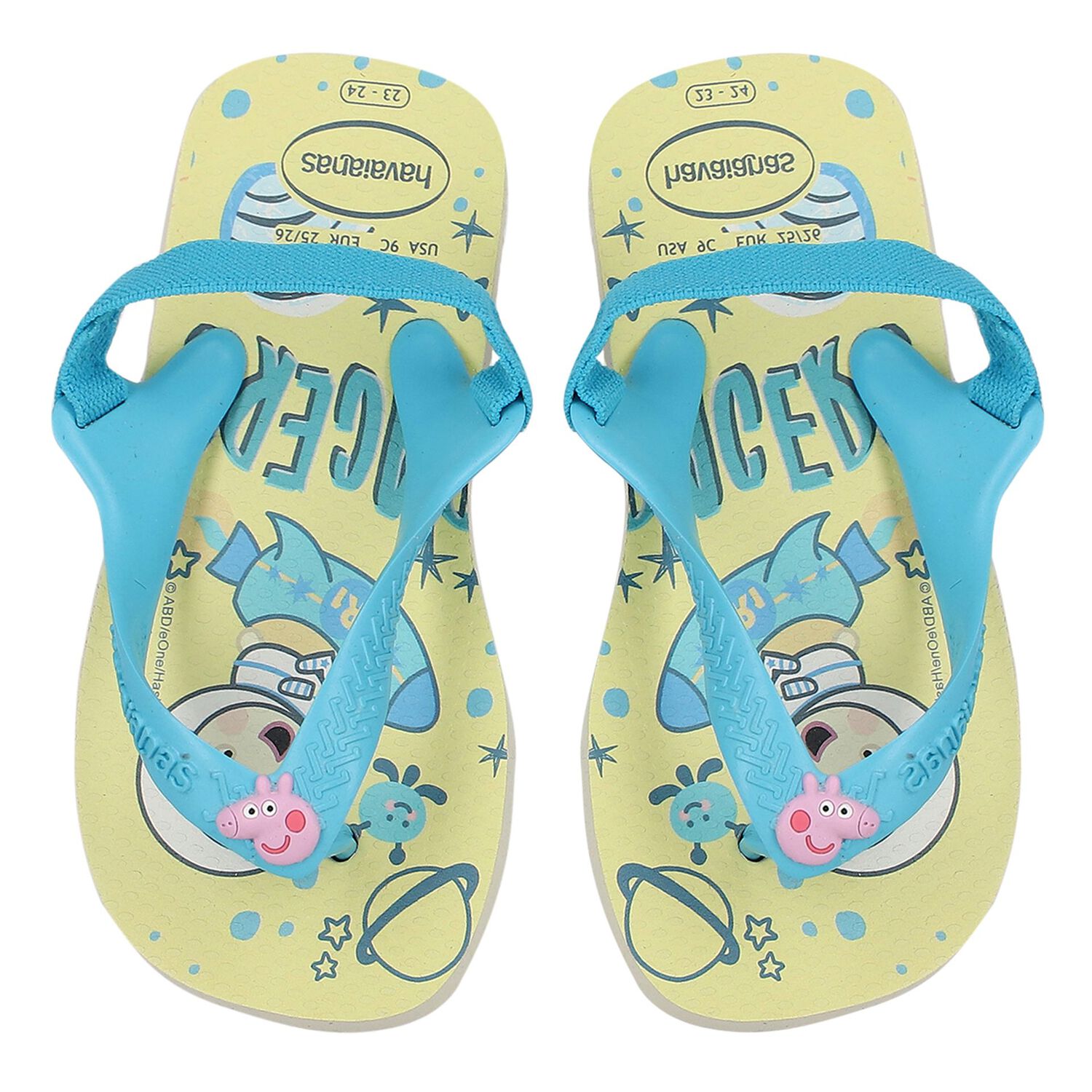 Girls Beige Logo Flip Flops, 1, hi-res image number null