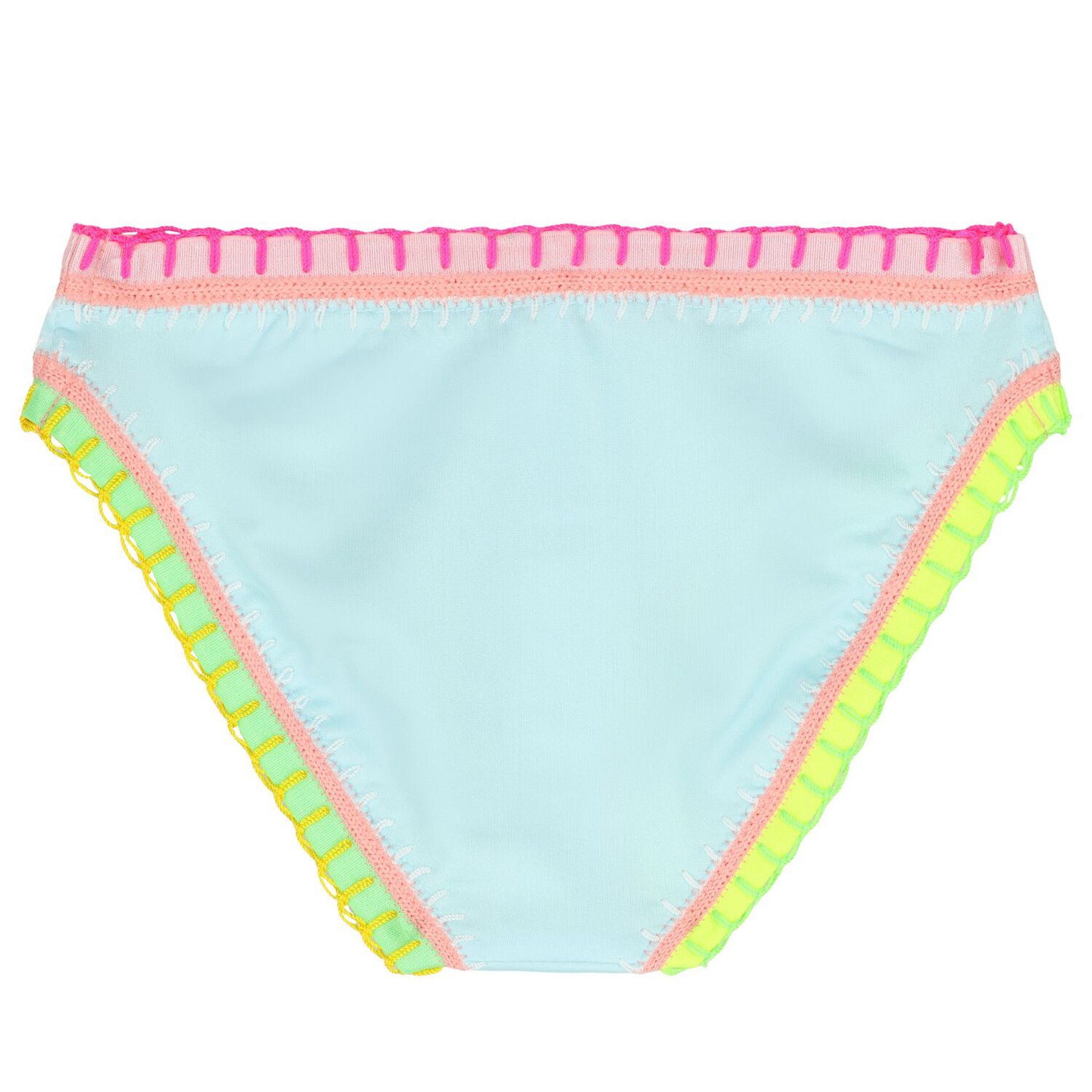 Girls Light Blue Embroidered Bikini, 1, hi-res