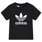 Black Trefoil Logo T-Shirt, 1, hi-res