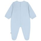Baby Boys Blue Logo Babygrow, 2, hi-res