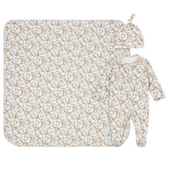 Baby Boys Blue & Gold Babygrow Gift Set