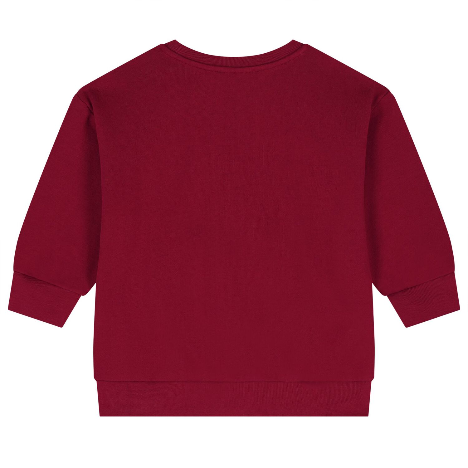 Girls Burgundy Horse Logo Sweatshirt, 1, hi-res