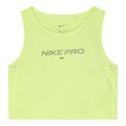 Girls Green Nike Pro Sleeveless Top, 2, hi-res