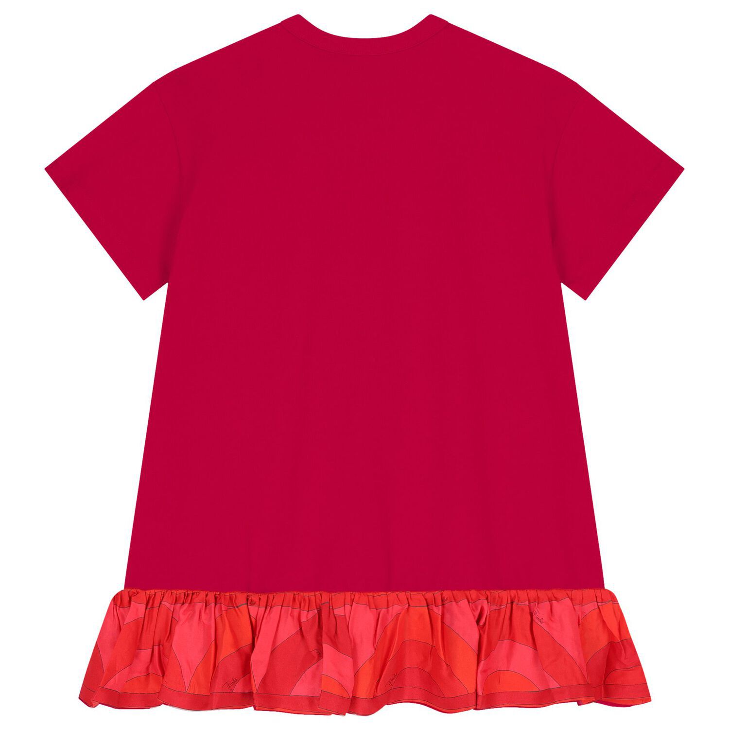 Girls Red Logo Dress, 1, hi-res