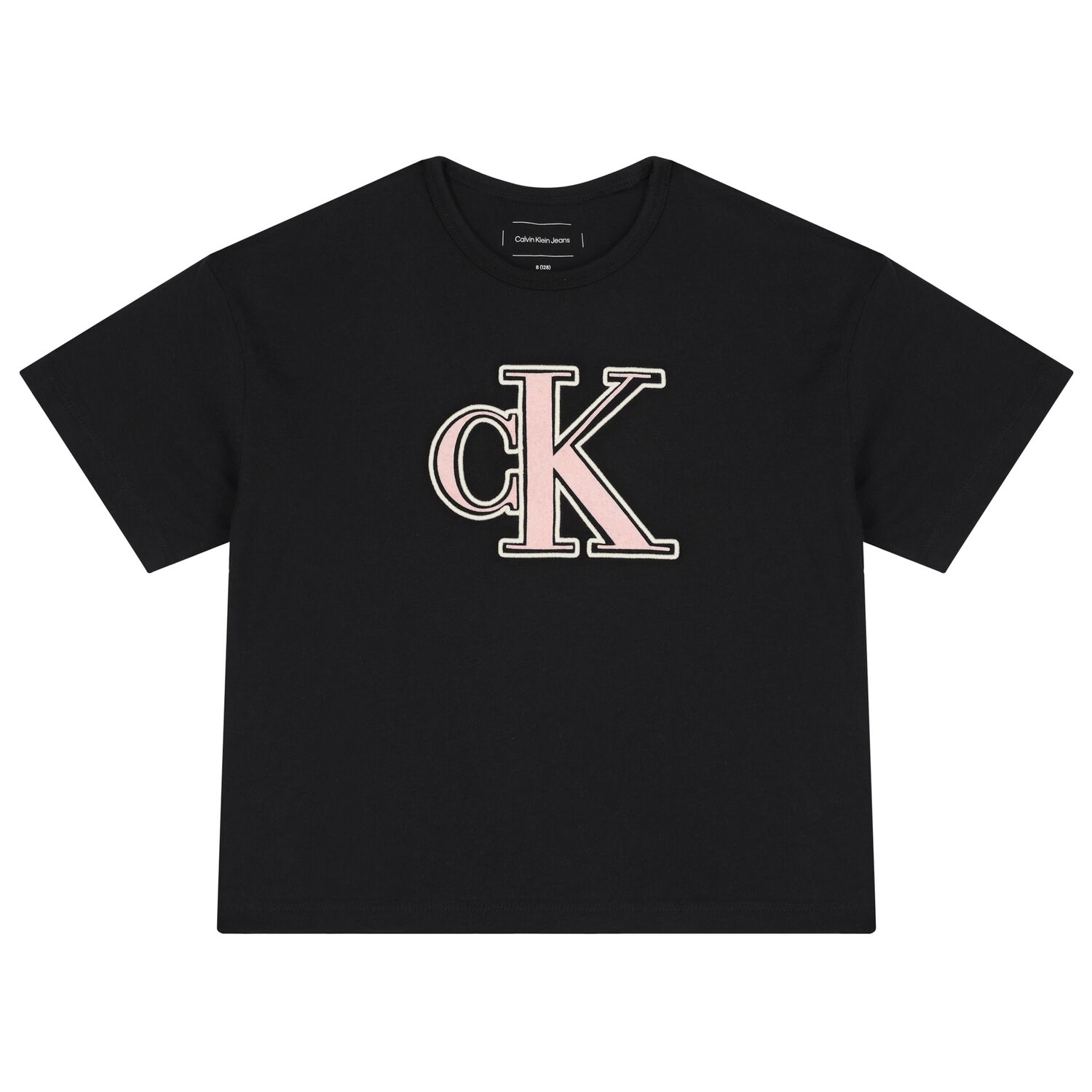 Girls Black Logo T-Shirt, 1, hi-res image number null