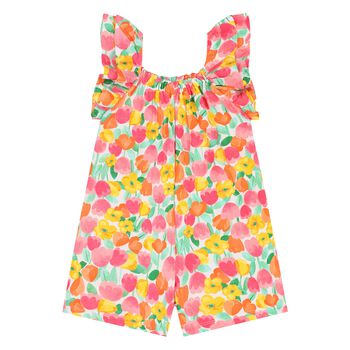 Younger Girls Multi-Coloured Floral Jumpsuit