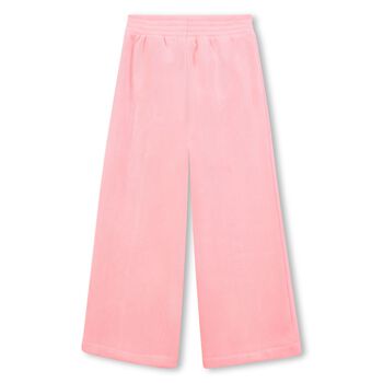 Girls Pink Heart Joggers