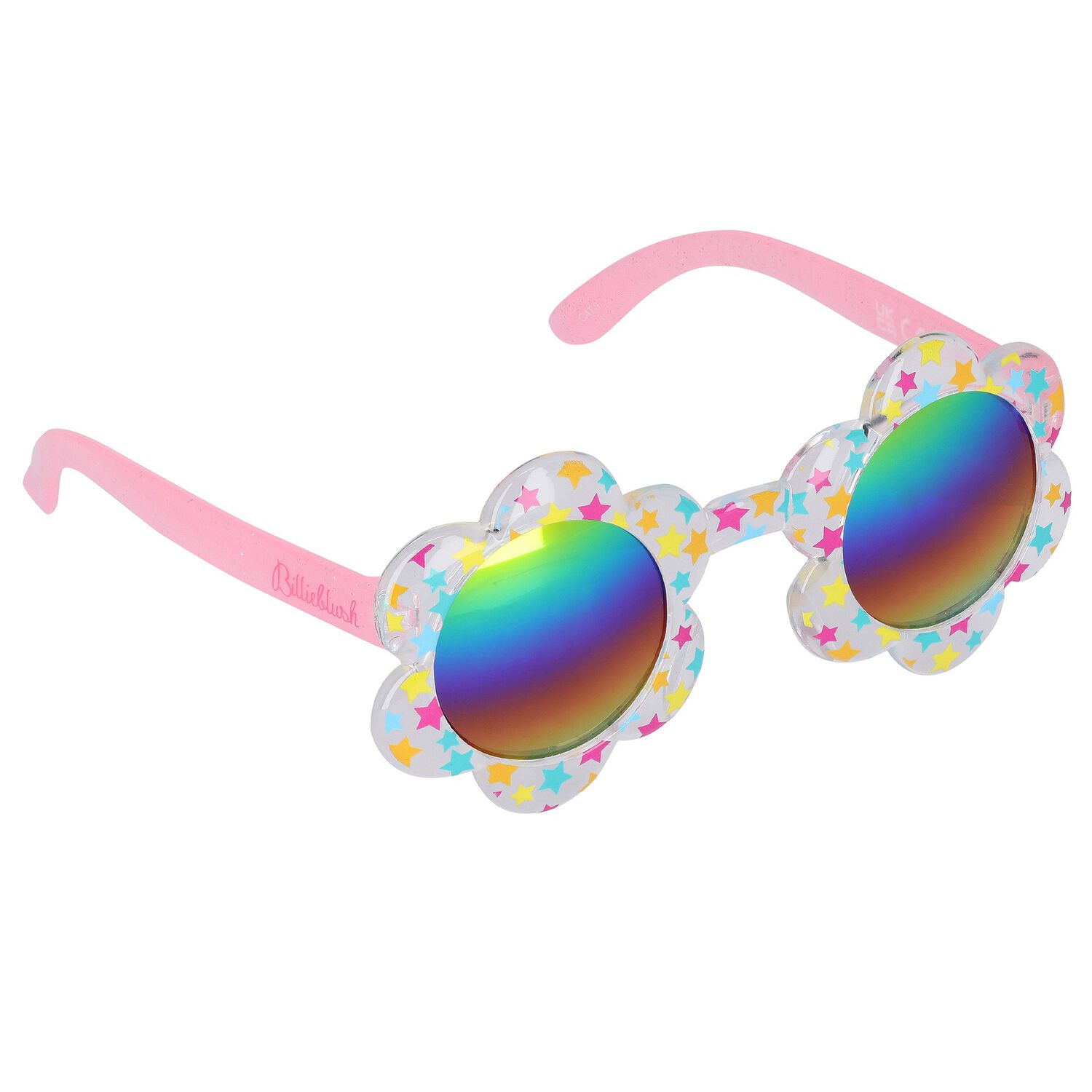 Girls White & Pink Logo Sunglasses, 1, hi-res image number null