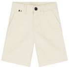 Boys Ivory Shorts, 2, hi-res