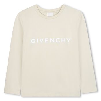 Ivory Logo Long Sleeve Top