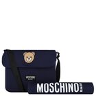 Navy Blue Teddy Bear Baby Changing Bag, 1, hi-res