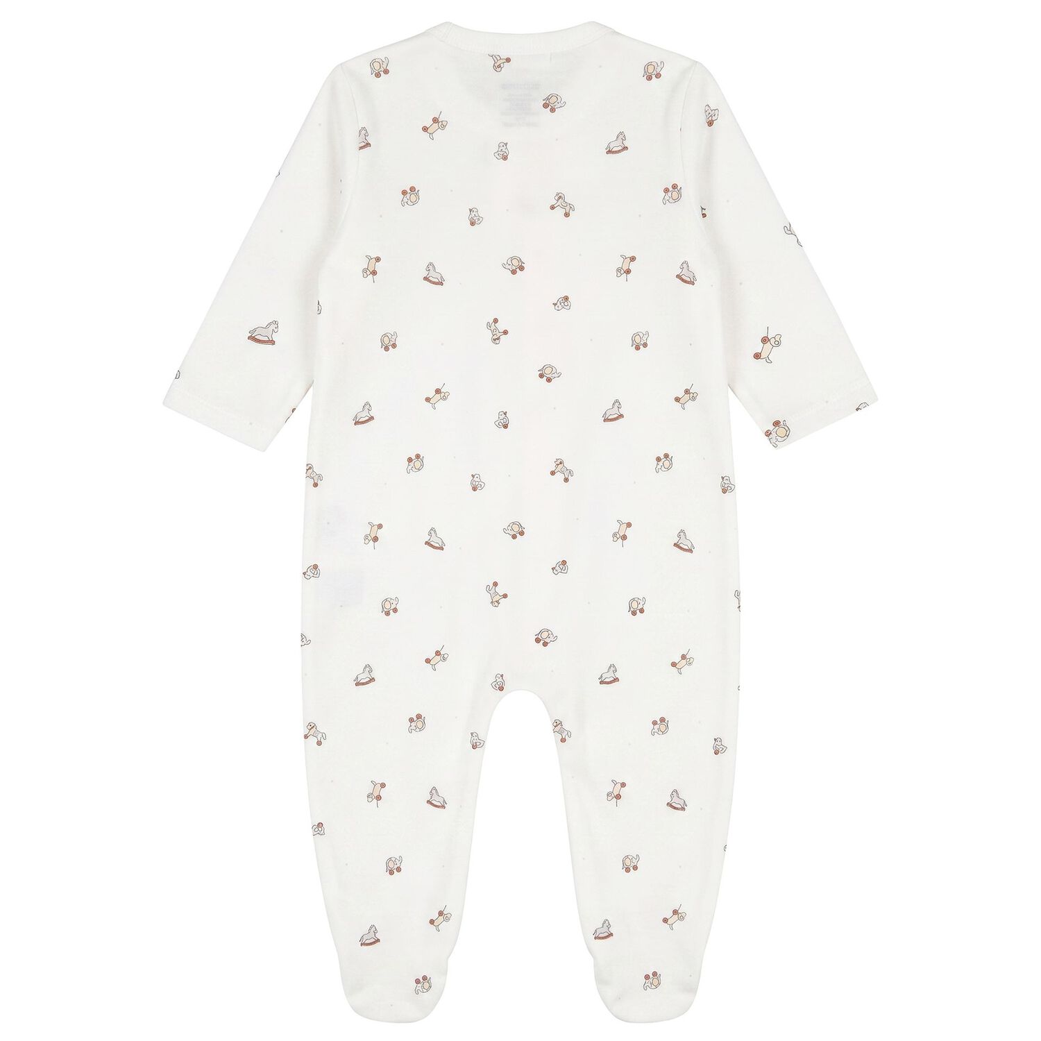 White & Grey Babygrows ( 2-Pack ), 1, hi-res