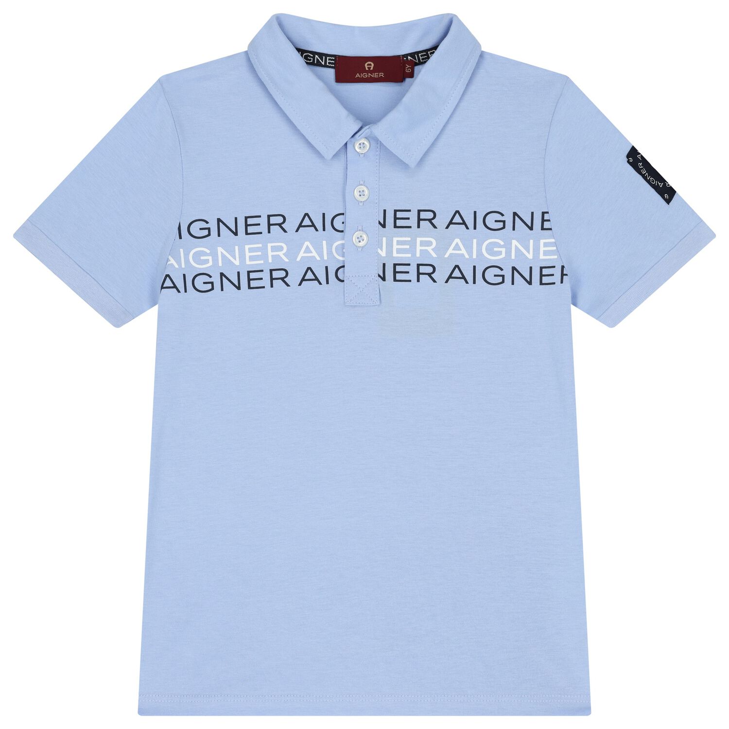 Boys Blue Logo Polo Shirt, 2, hi-res image number null