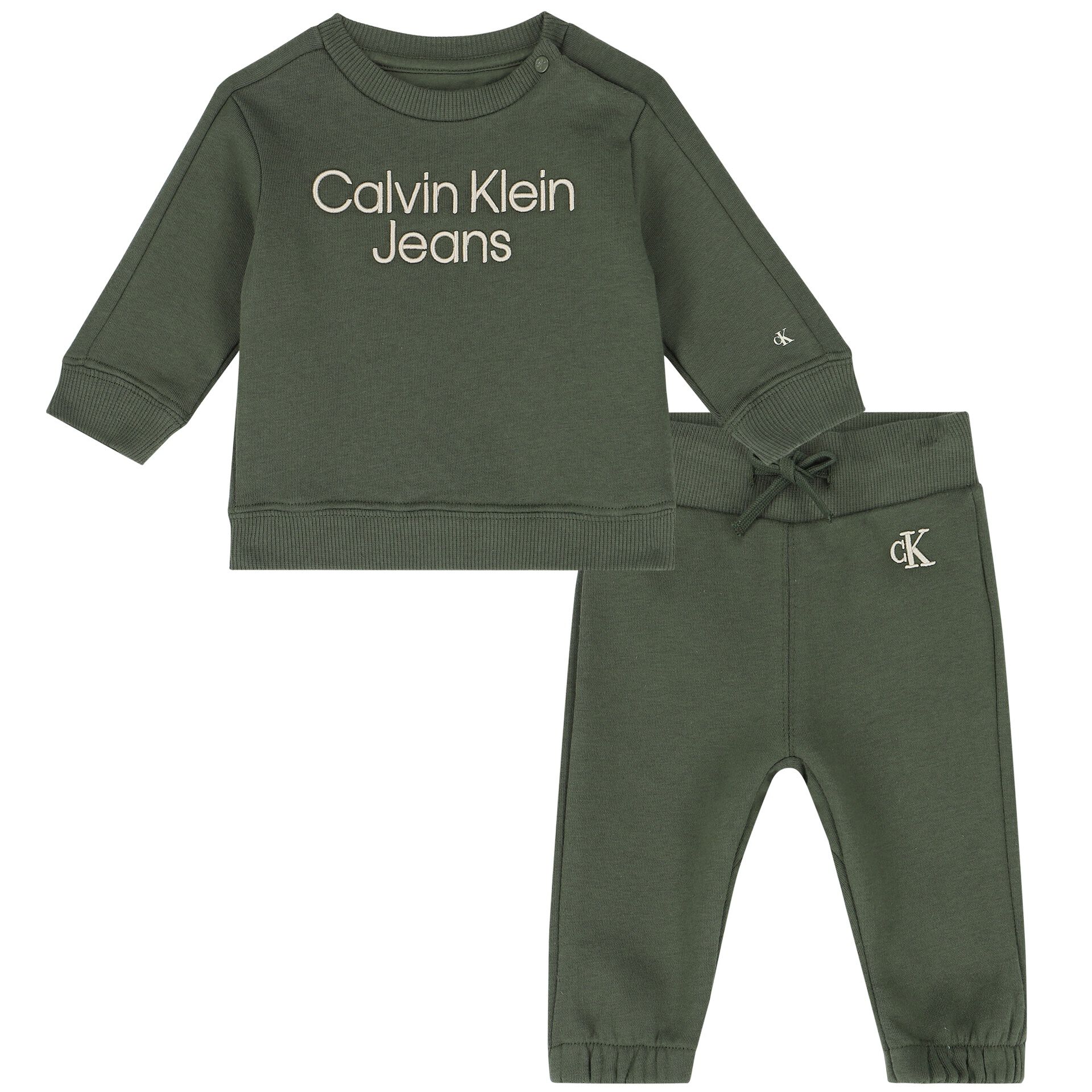 Calvin Klein Baby Boys Green Logo Tracksuit Junior Couture UAE