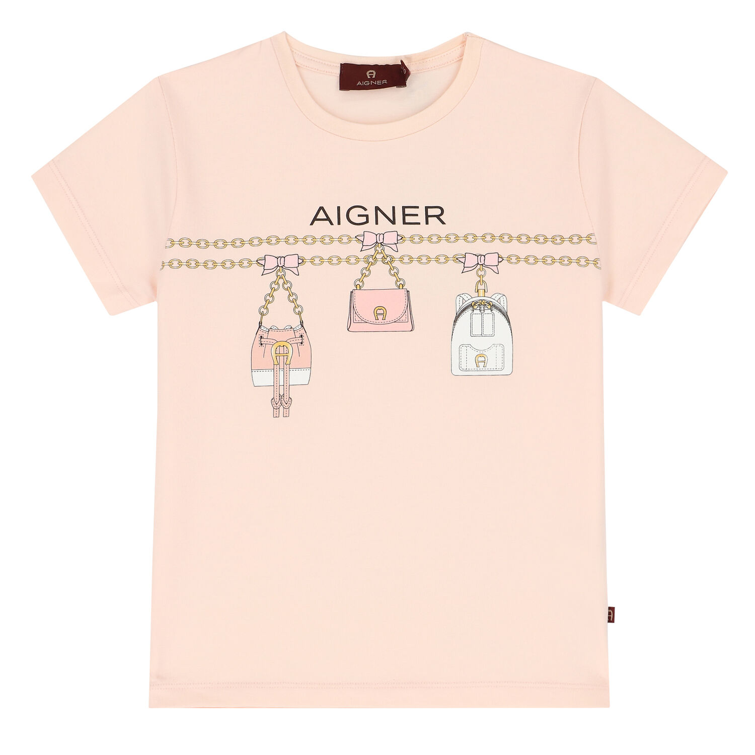 Girls Pink Logo T-Shirt, 2, hi-res