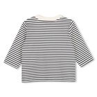 Younger Boys Ivory & Black Striped Leopard Cub Long Sleeve Top, 1, hi-res