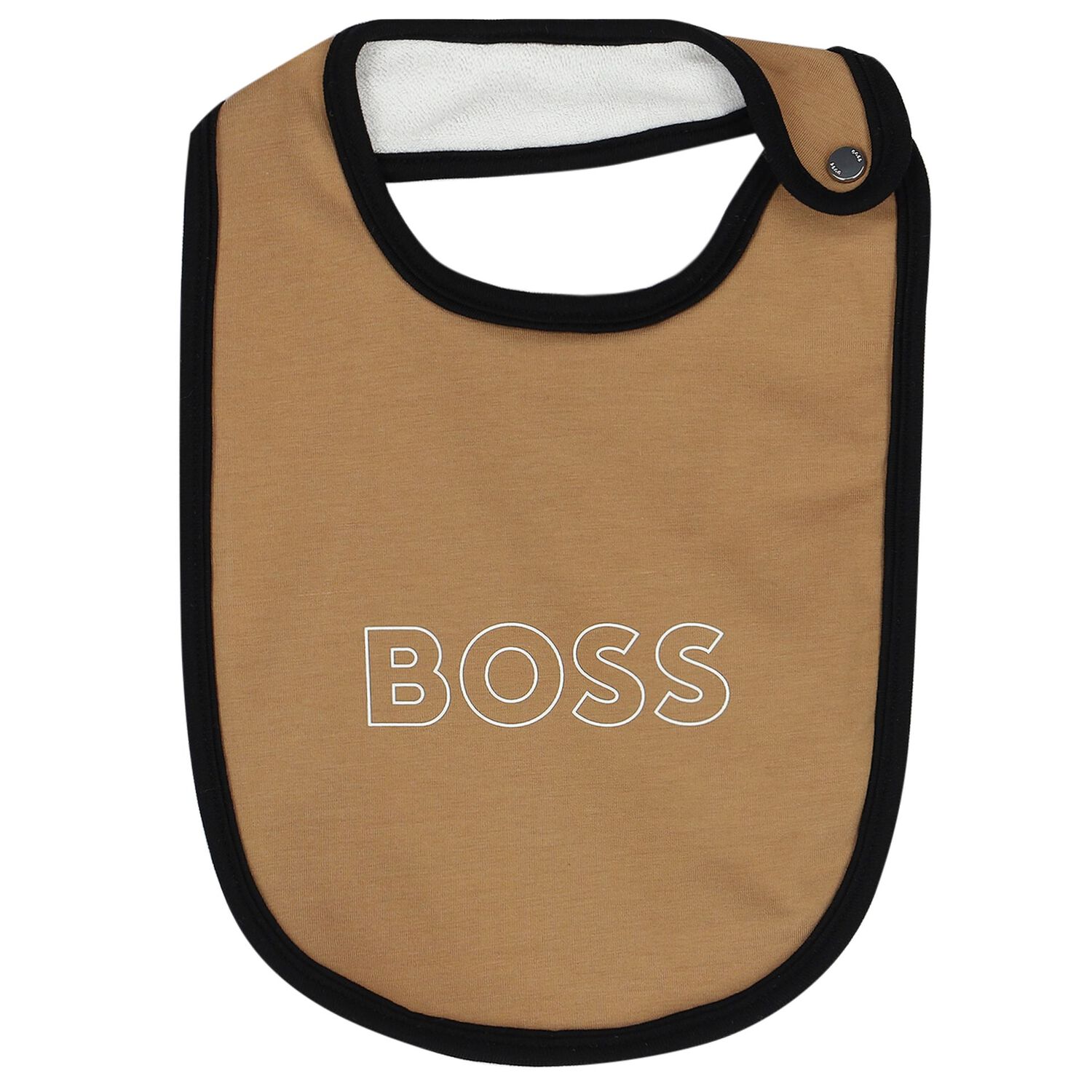 مريلة بالشعار باللون الأبيض والبيج ( 3 قطع), 1, hi-res