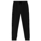 Boys Black Logo Joggers, 1, hi-res