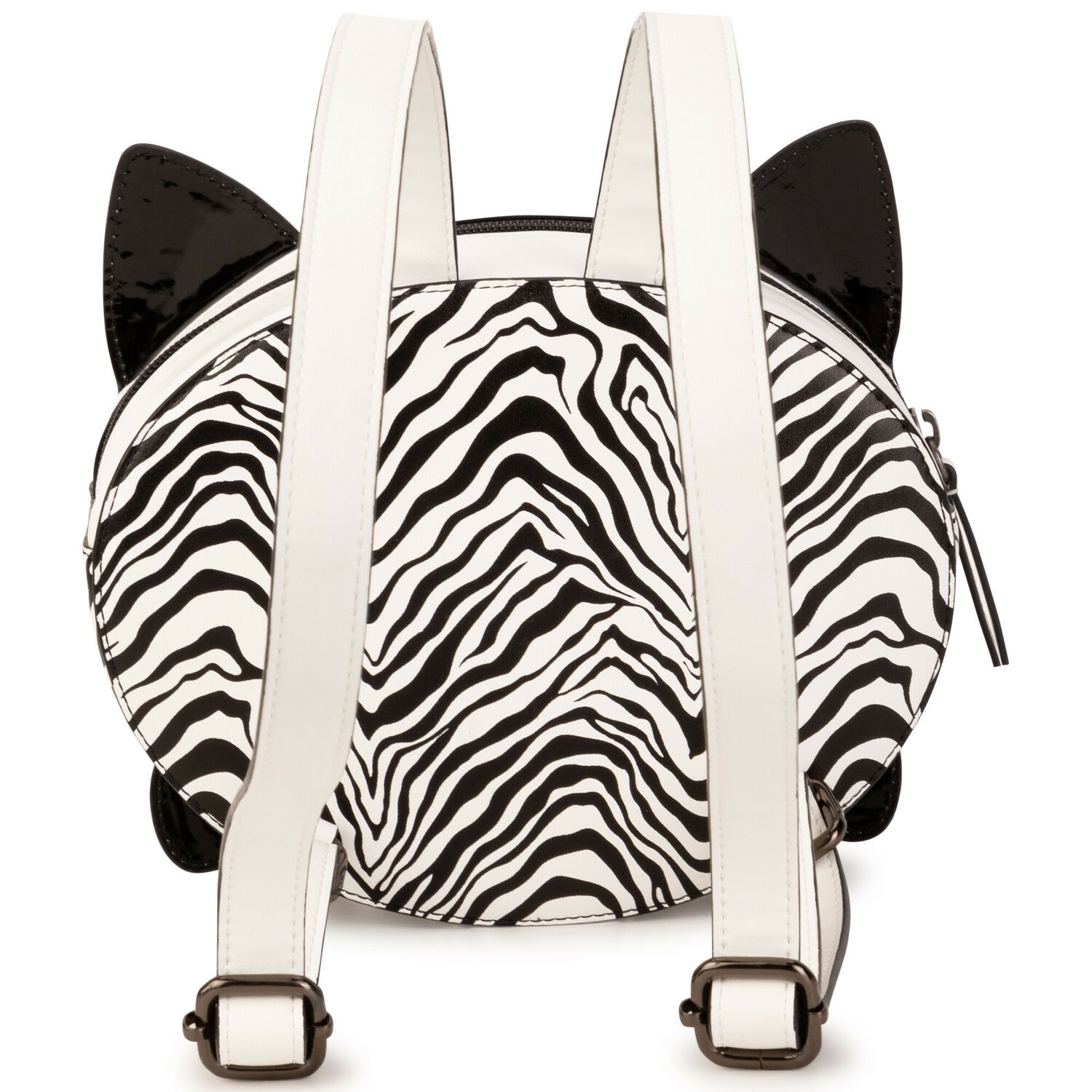 Girls White Choupette Backpack, 1, hi-res