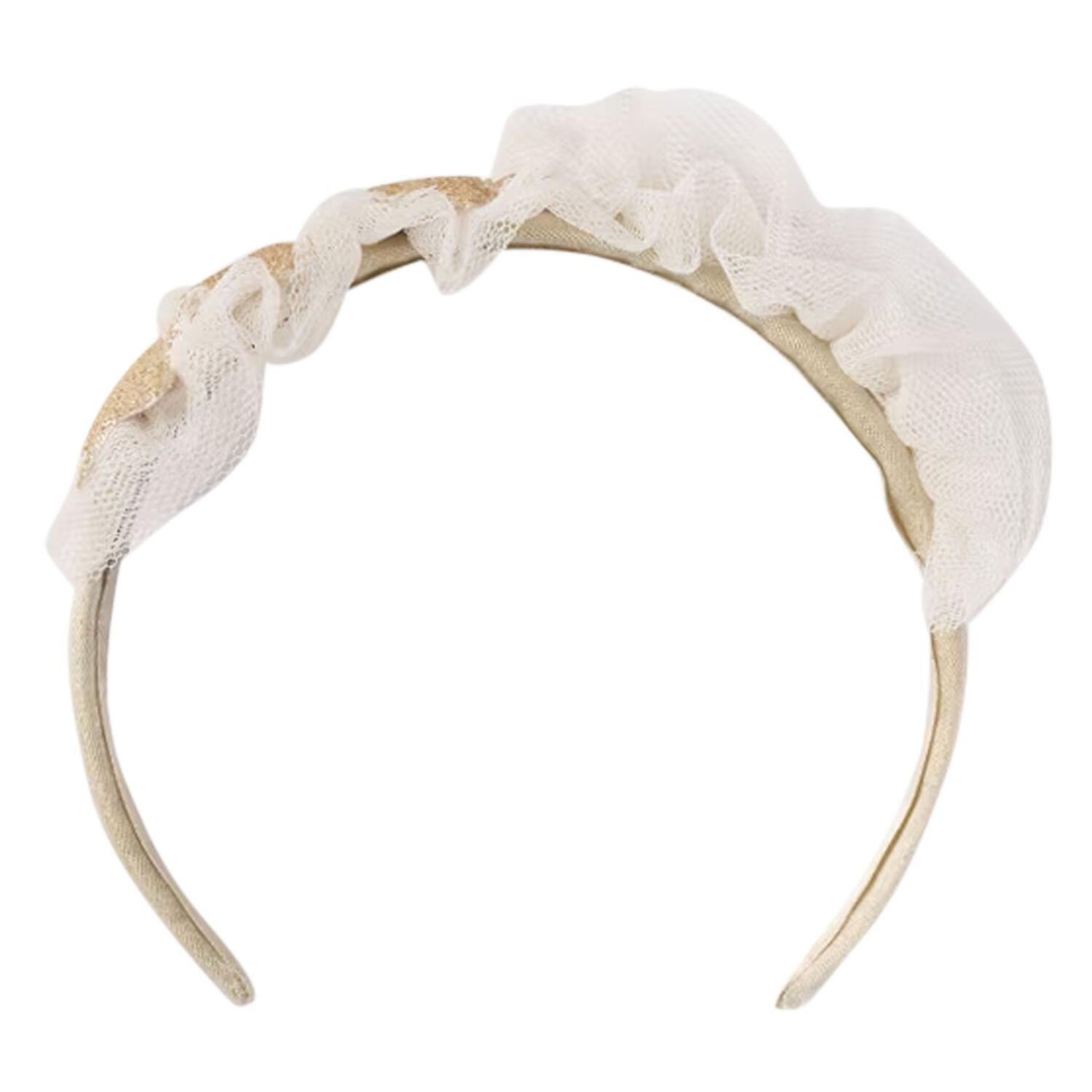 Girls Gold Stars Headband, 1, hi-res