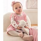 Baby Girls Pink Ruffled Dress, 1, hi-res