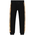 بدلة رياضية بالشعار باللون الاسود للاولاد , 1, hi-res