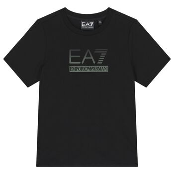 Boys Black Logo T-Shirt