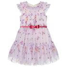 Girls Lilac Floral Dress, 1, hi-res