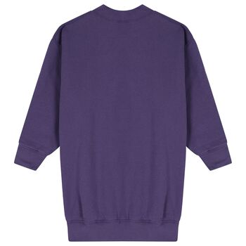Girls Purple Polo Bear Dress