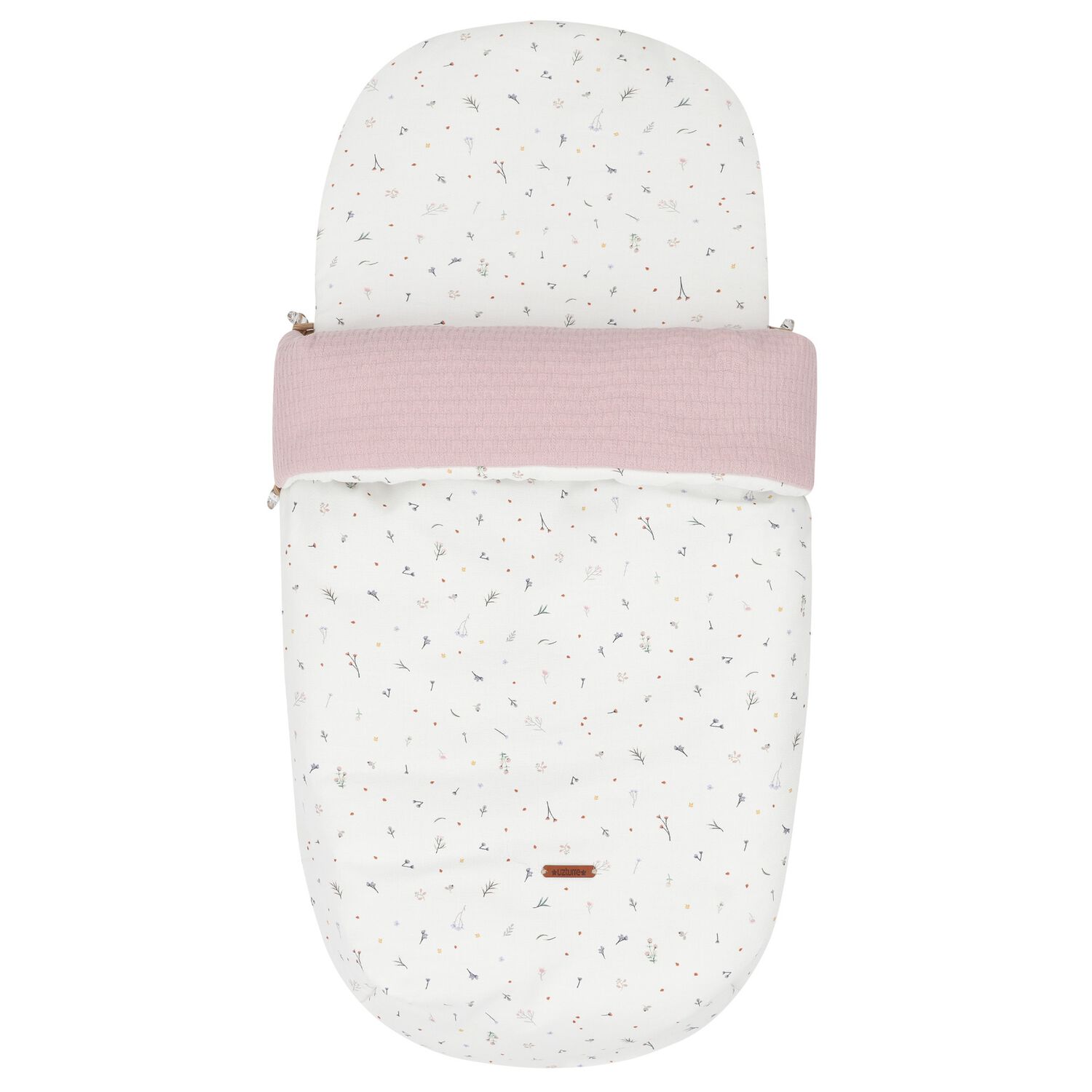 مدس بنات بطبعة الزهور باللون العاجى والوردي, 3, hi-res image number null