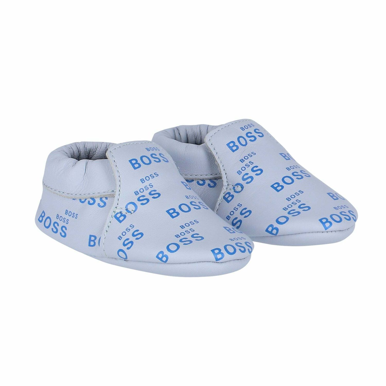 Baby Boys Blue Logo Pre Walker Shoes, 1, hi-res