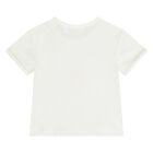 Baby Girls White & Pink Tracksuit Set ( 3 Piece ), 4, hi-res