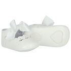 Baby Girls White Bow Pre Walker Shoes, 1, hi-res