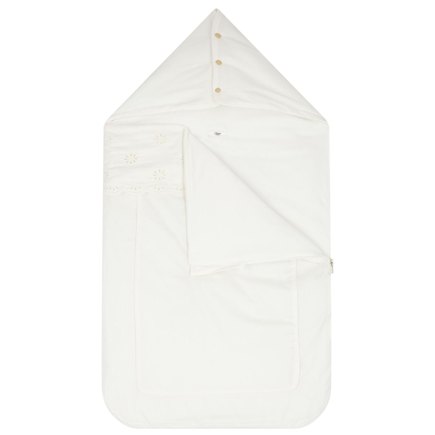 مدس بالشعار باللون العاجي للبنات  , 1, hi-res