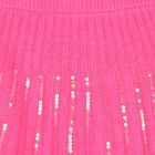 Girls Pink Embellished Knitted Skirt, 1, hi-res
