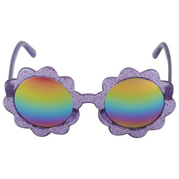 Girls Purple Logo Sunglasses