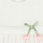 Younger Girls White Bow Dress, 1, hi-res