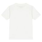 Boys White Logo T-Shirt, 5, hi-res