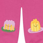 بنطلون رياضى للبنات بطبعه جيلي باللون الوردى , 1, hi-res