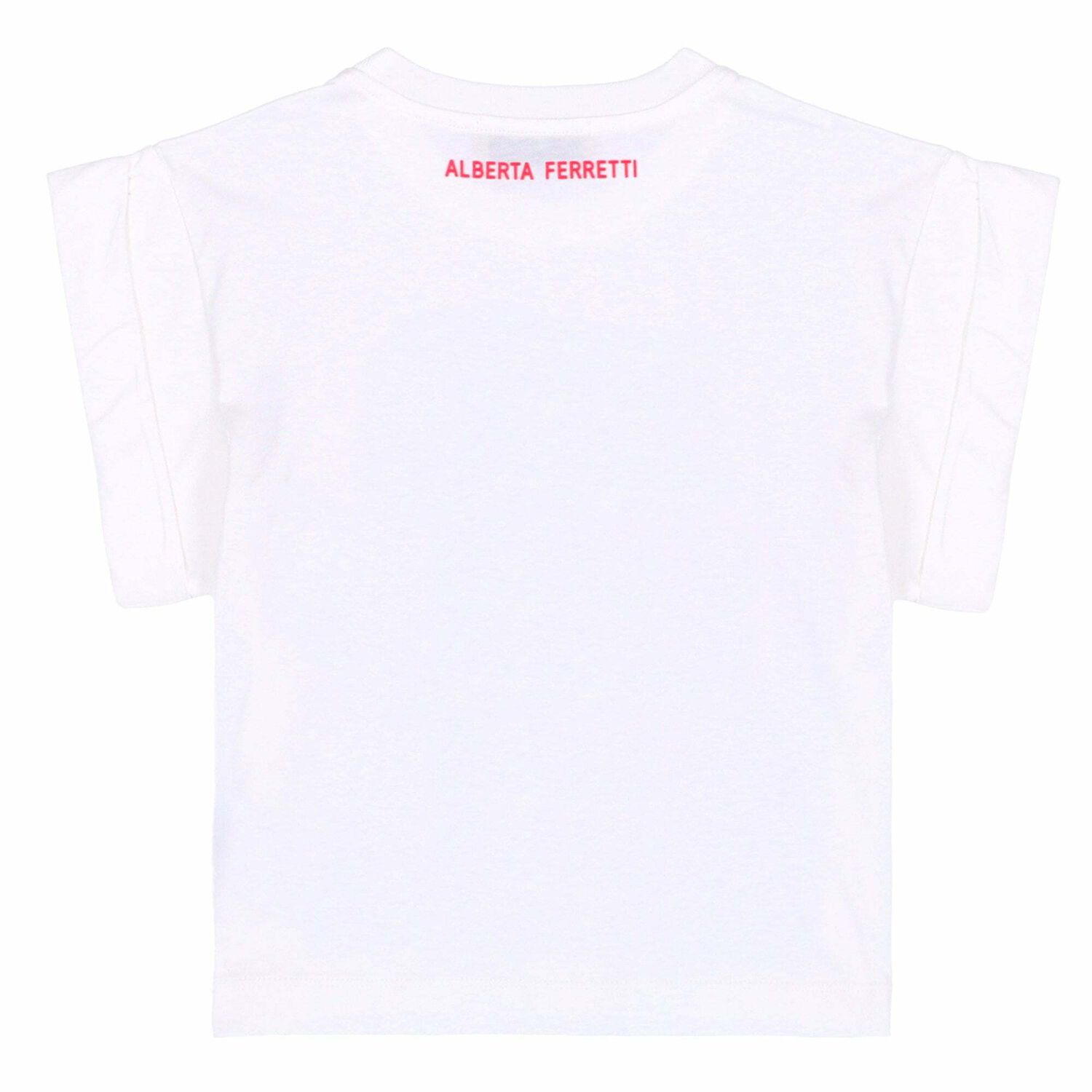 Girls Off White Embroidered Text T-Shirt, 1, hi-res image number null