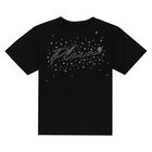 تيشيرت بشعار الماس باللون الاسود, 1, hi-res